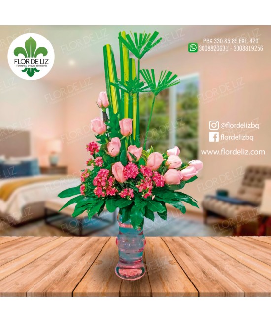 AMOR DE MI VIDA EN ROSAS ROSADAS